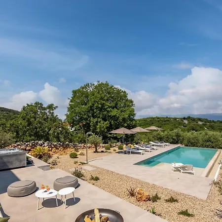 Villa Moana Mit Olivenhain Vrbnik (Primorje-Gorski Kotar)